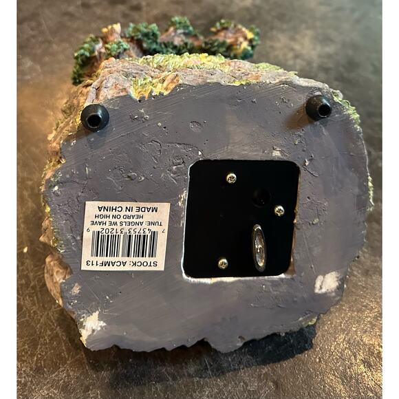 VTG Musical Animated Angel & Swan Sculpture Classic Angels We Have Heard on High - Picture 6 of 6